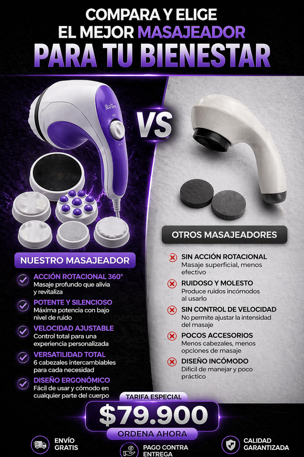 RelaxSpin™️ – Masajeador 360° que Relaja, Reduce Tensión y Tonifica tu Cuerpo en Minutos