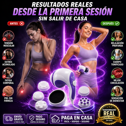 RelaxSpin™️ – Masajeador 360° que Relaja, Reduce Tensión y Tonifica tu Cuerpo en Minutos