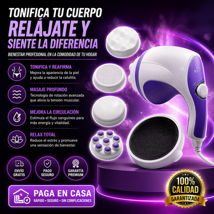 RelaxSpin™️ – Masajeador 360° que Relaja, Reduce Tensión y Tonifica tu Cuerpo en Minutos