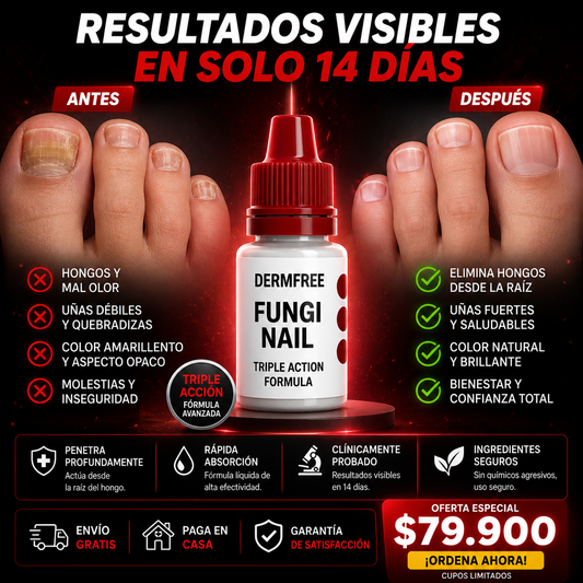 FungiNail™️ – Tratamiento Antihongos que Recupera el Color, Fortaleza y Apariencia Natural de tus Uñas